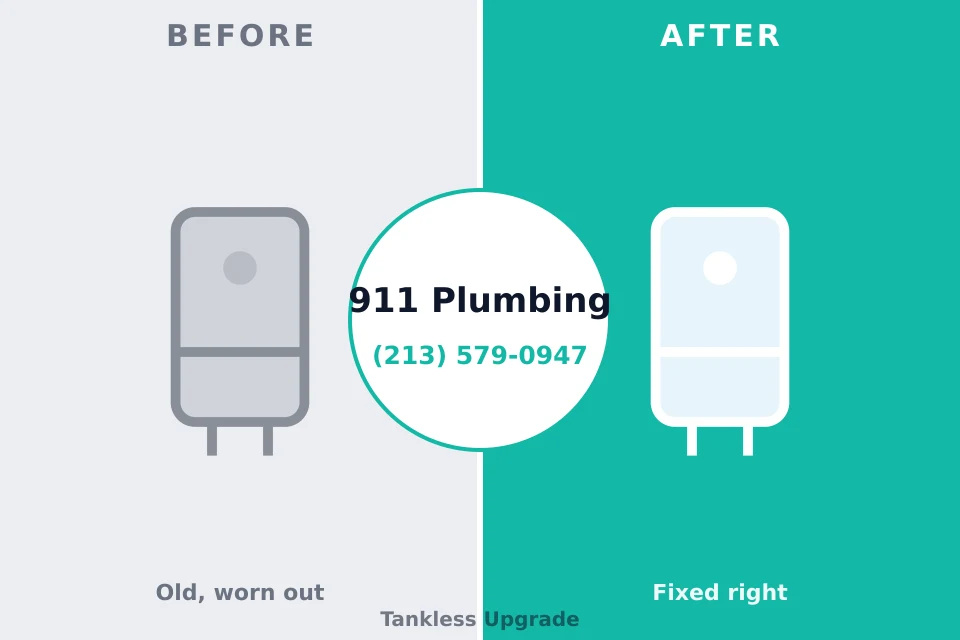 Before and after: plumbing company Bloomfield Hills, MI